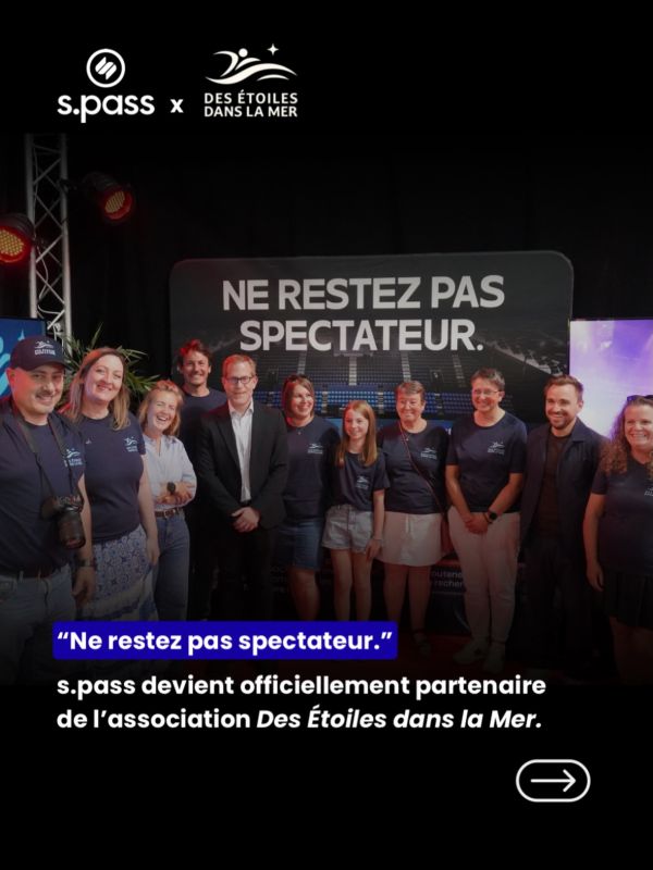 💙🌊 Ne restez pas spectateur. @spasstse est fier d’officialiser son partenariat avec @desetoilesdanslamer. Signé ce samedi 5 septembre à la Foire de Châlons-en-Champagne, ce partenariat marque le début d’un engagement commun pour sensibiliser au glioblastome, soutenir la recherche et donner davantage de visibilité à ce combat. Des actions qui seront prochainement déployées au sein des salles et événements du réseau s.pass. Ensemble, ne restons pas spectateurs. 💙